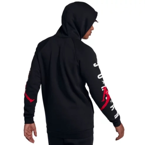 Men's Black Jordan Jumpman Pullover Hoodie - Picture 9 of 13